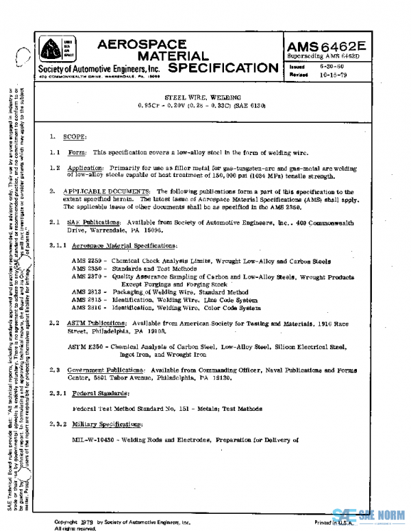 SAE AMS6462E PDF