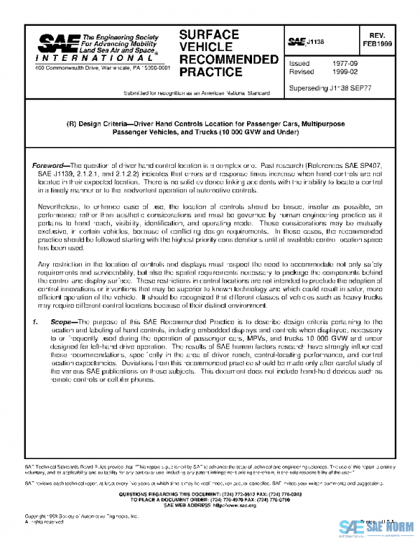 SAE J1138_199902 PDF SAE J1138_199902 PDF