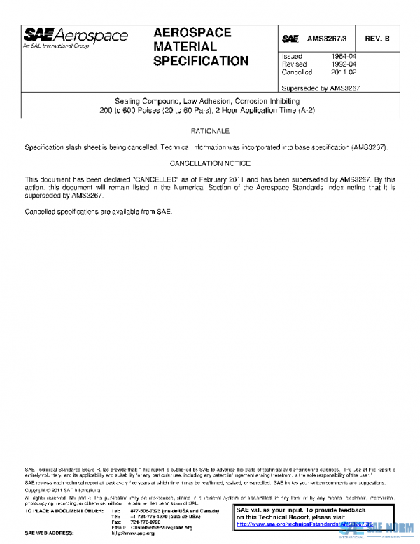 SAE AMS3267/3B PDF