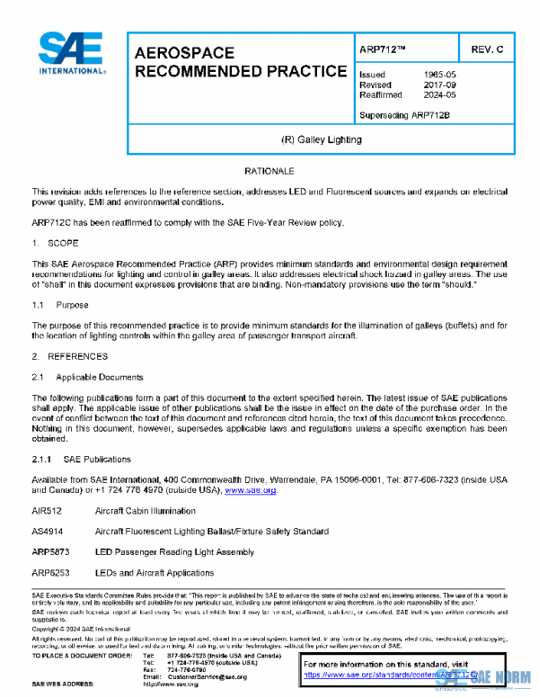 SAE ARP712C PDF SAE ARP712C PDF