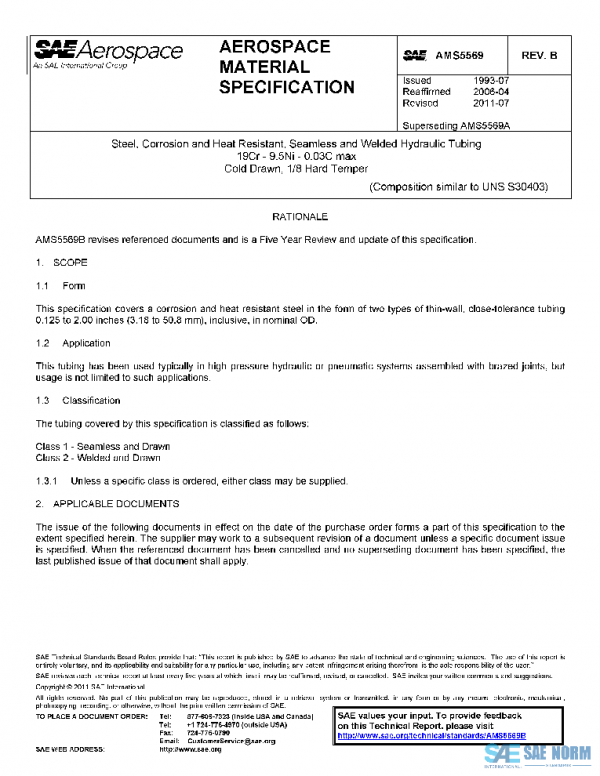 SAE AMS5569B PDF SAE AMS5569B PDF