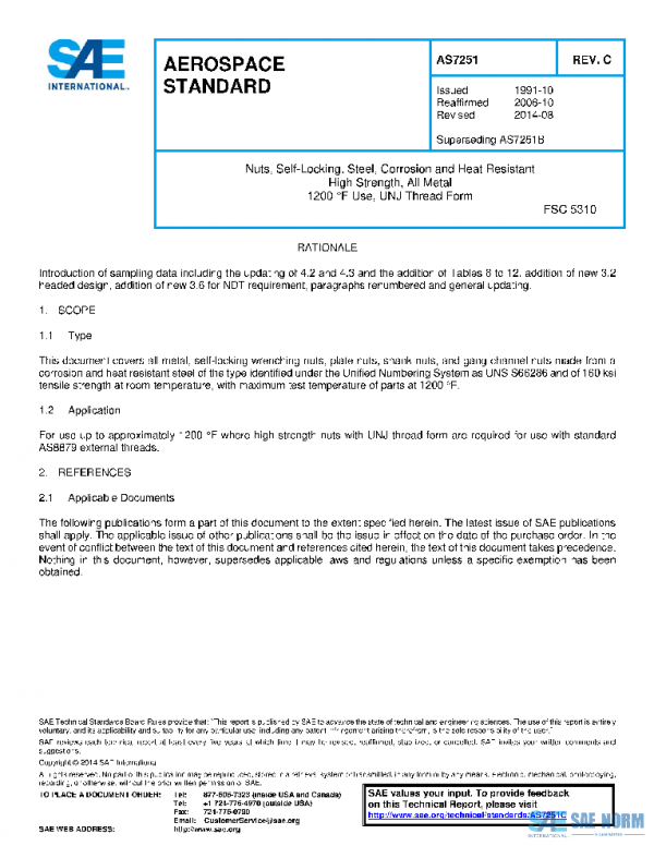 SAE AS7251C PDF SAE AS7251C PDF