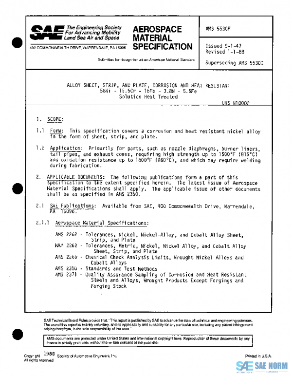 SAE AMS5530F PDF
