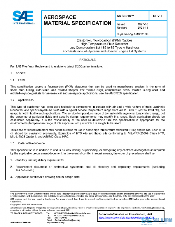 SAE AMS3218E PDF