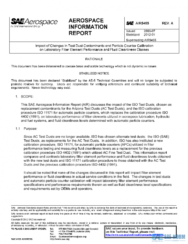 SAE AIR5455A PDF SAE AIR5455A PDF