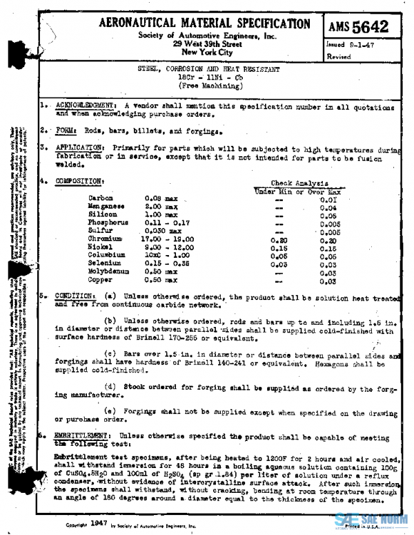 SAE AMS5642 PDF SAE AMS5642 PDF