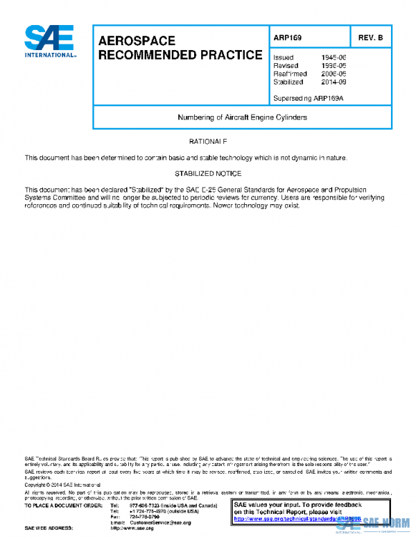 SAE ARP169B PDF