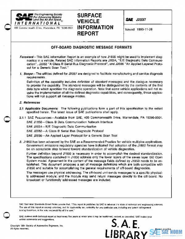 SAE J2037_199011 PDF SAE J2037_199011 PDF