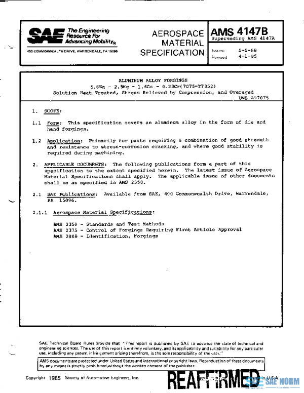 SAE AMS4147B PDF