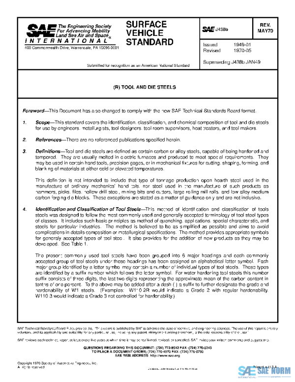 SAE J438B_197005 PDF SAE J438B_197005 PDF