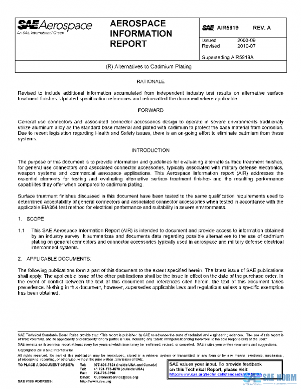 SAE AIR5919A PDF