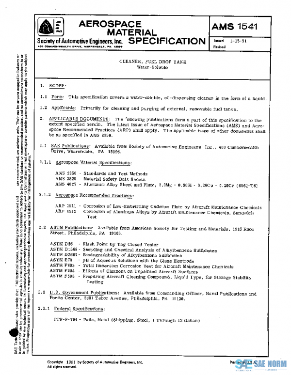 SAE AMS1541 PDF