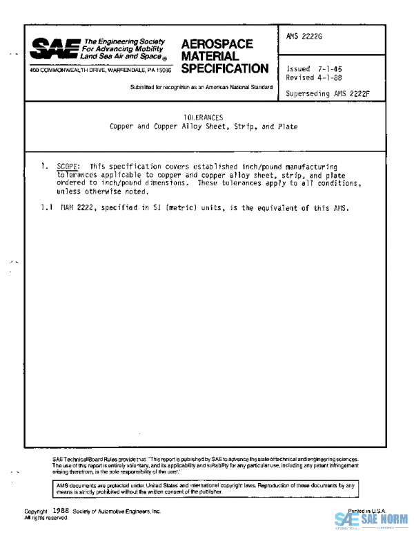 SAE AMS2222G PDF