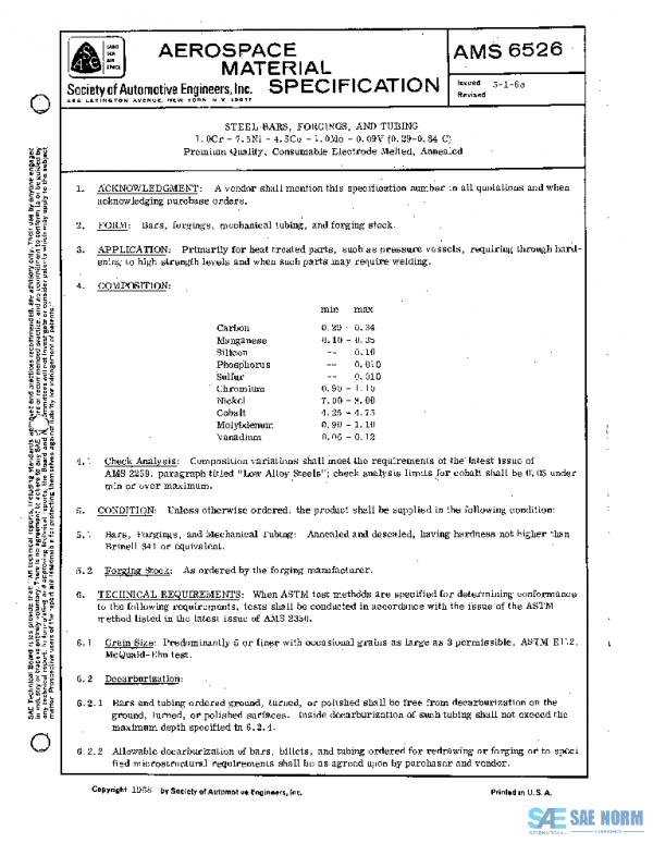 SAE AMS6526 PDF