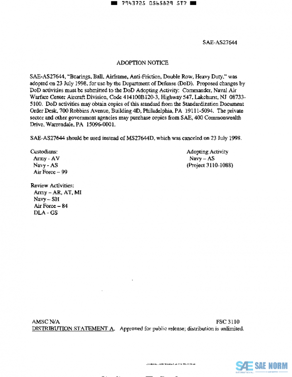 SAE AS27644 PDF SAE AS27644 PDF