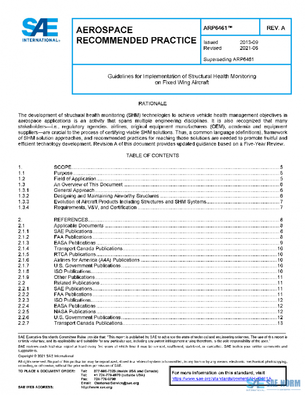 SAE ARP6461A PDF SAE ARP6461A PDF