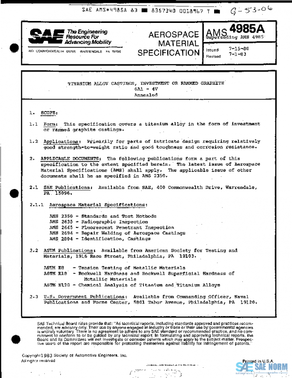 SAE AMS4985A PDF