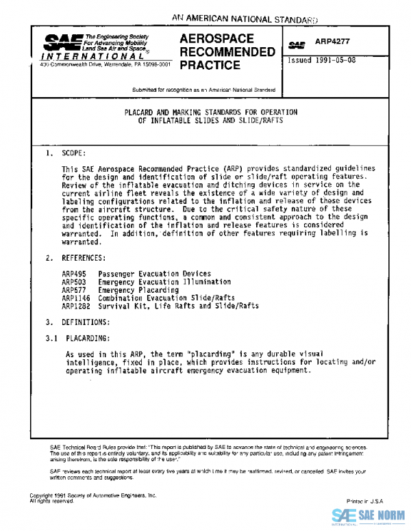 SAE ARP4277 PDF