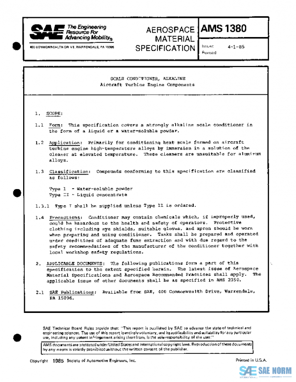 SAE AMS1380 PDF