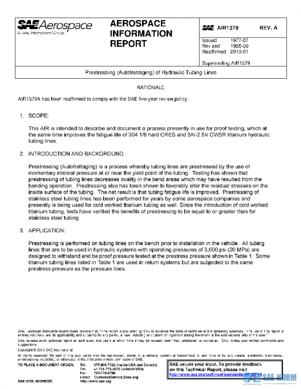 SAE AIR1379A PDF SAE AIR1379A PDF