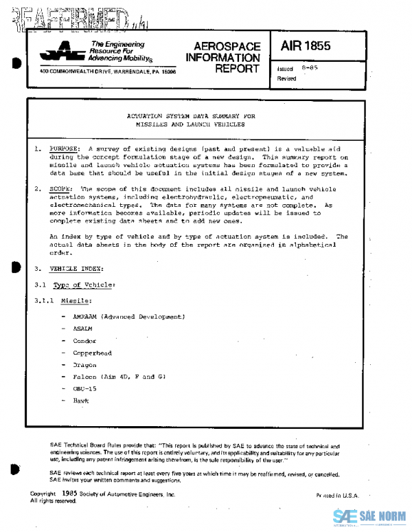 SAE AIR1855 PDF SAE AIR1855 PDF