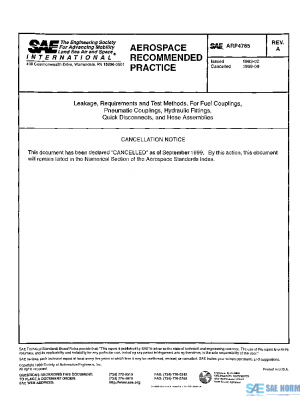 SAE ARP4785A PDF