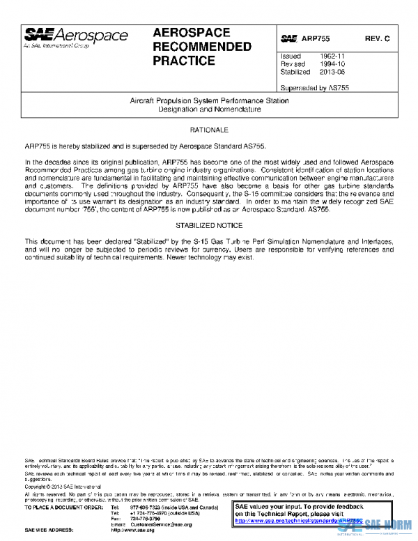 SAE ARP755C PDF