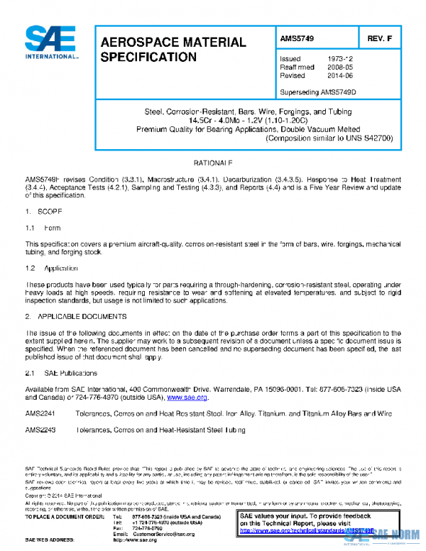 SAE AMS5749F PDF