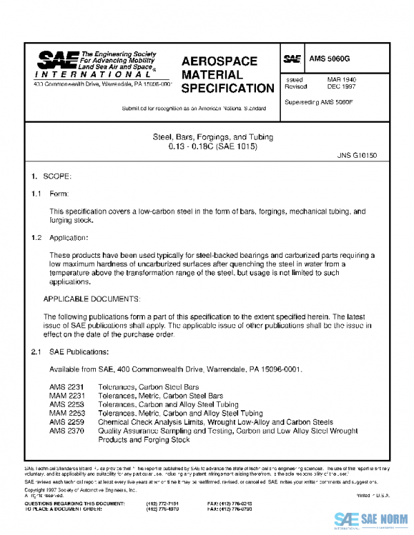 SAE AMS5060G PDF