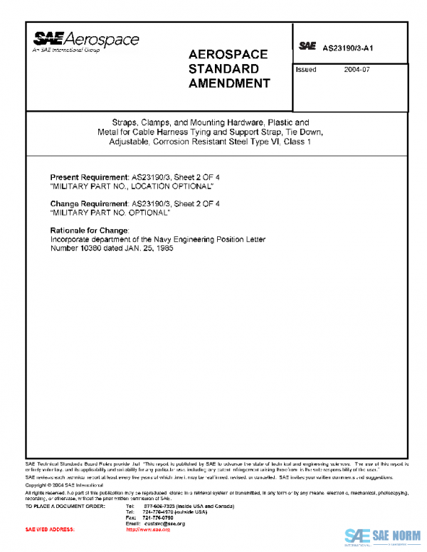 SAE AS23190/3_A1 PDF