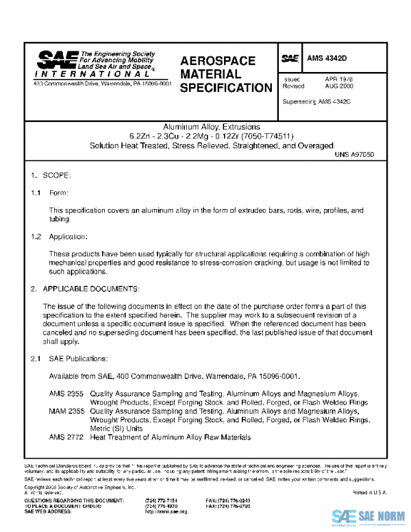SAE AMS4342D PDF