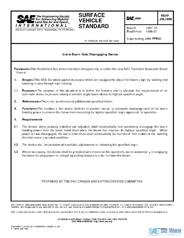 SAE J999_199807 PDF SAE J999_199807 PDF