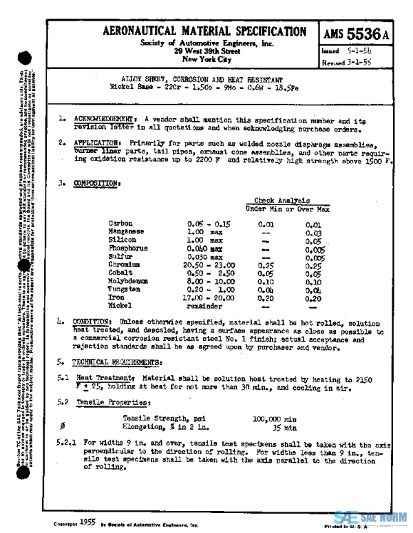 SAE AMS5536A PDF