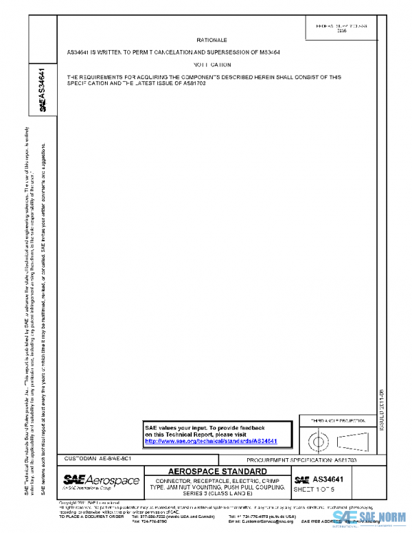 SAE AS34641 PDF SAE AS34641 PDF