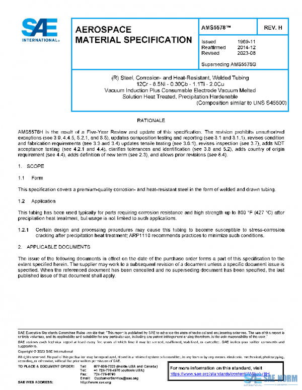 SAE AMS5578H PDF