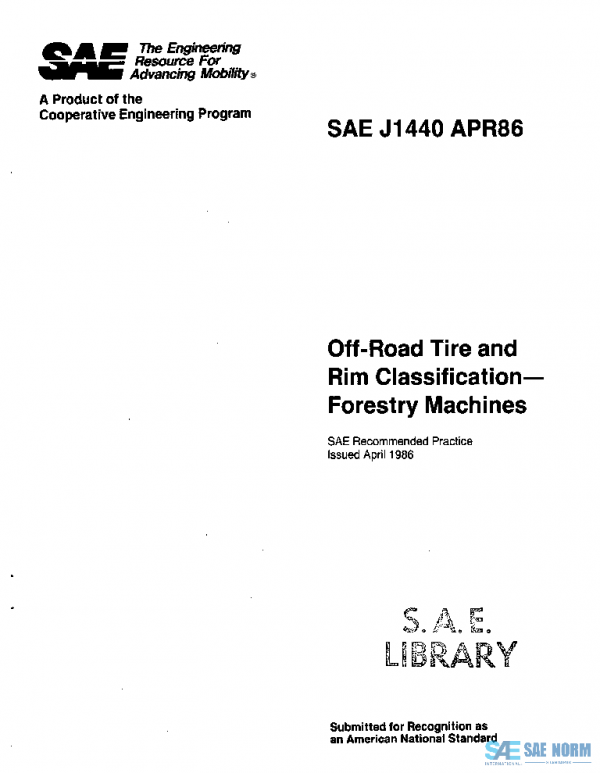 SAE J1440_198604 PDF SAE J1440_198604 PDF