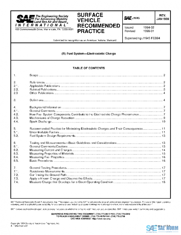 SAE J1645_199901 PDF SAE J1645_199901 PDF
