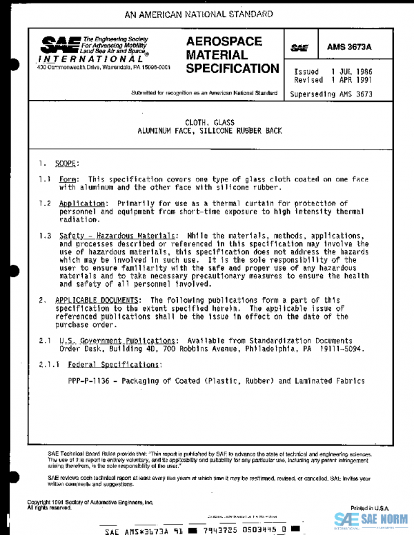 SAE AMS3673A PDF