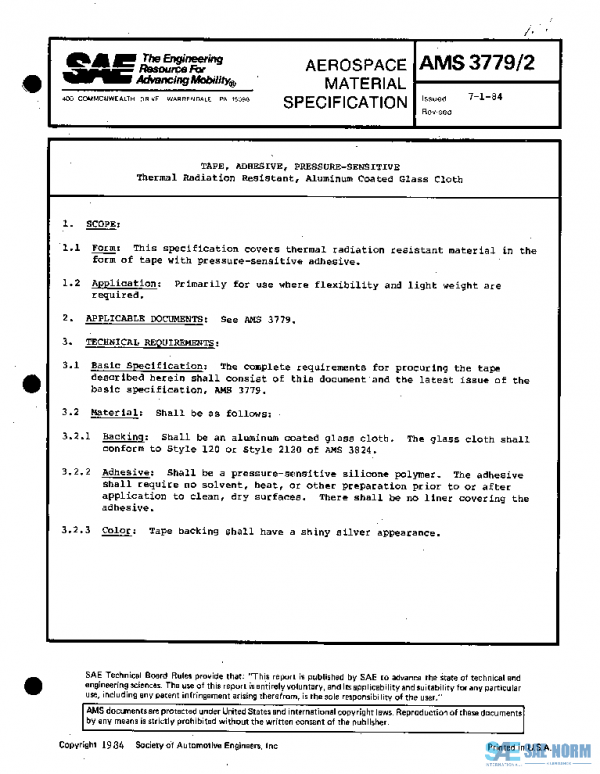 SAE AMS3779/2 PDF SAE AMS3779/2 PDF