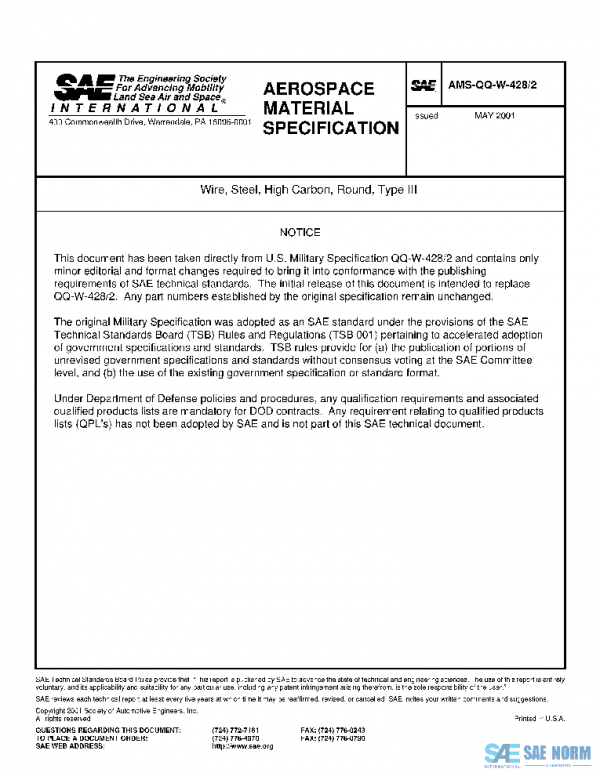 SAE AMSQQW428/2 PDF