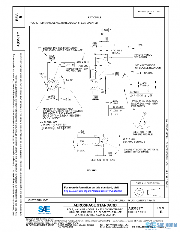 SAE AS3161B PDF SAE AS3161B PDF