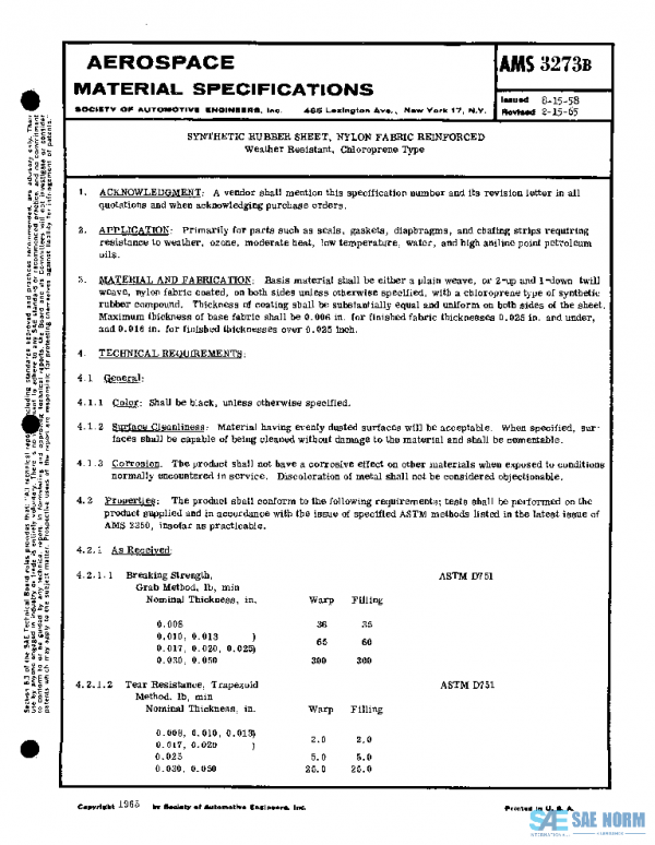 SAE AMS3273B PDF