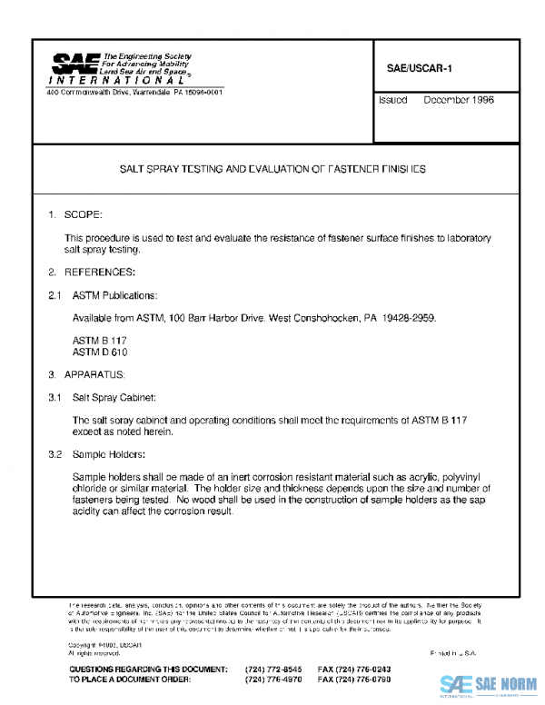 SAE USCAR1 PDF SAE USCAR1 PDF