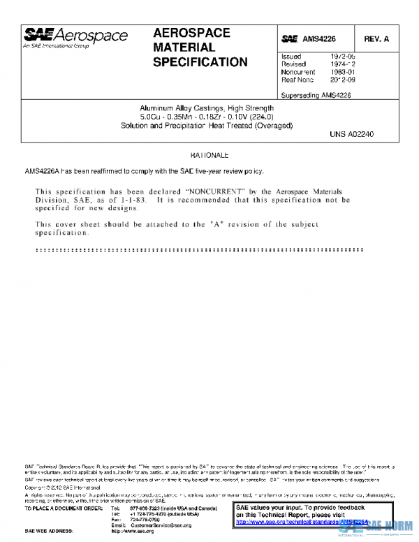 SAE AMS4226A PDF
