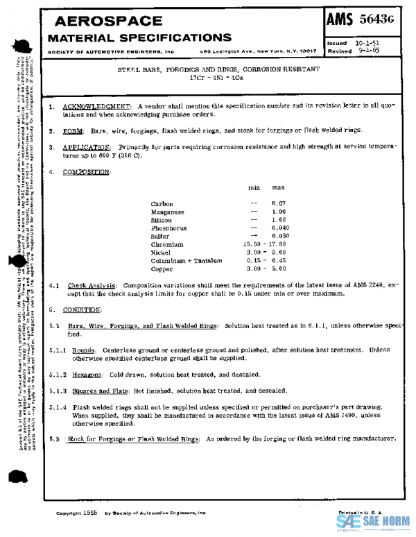 SAE AMS5643G PDF SAE AMS5643G PDF