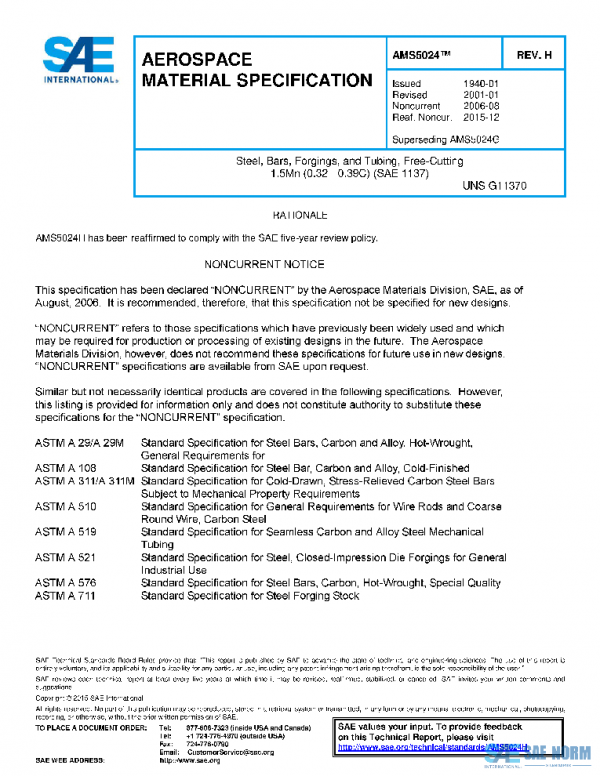 SAE AMS5024H PDF