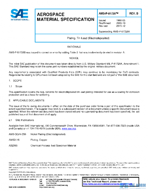 SAE AMSP81728B PDF