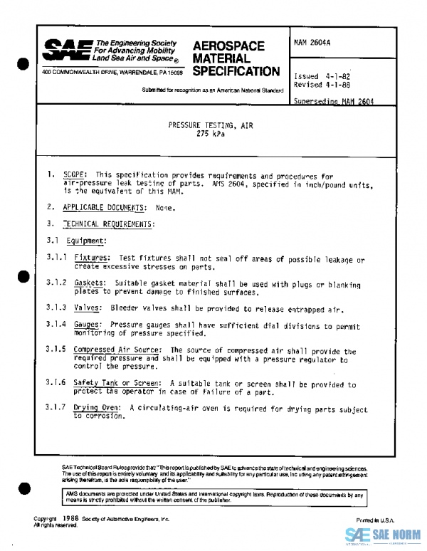 SAE MAM2604A PDF