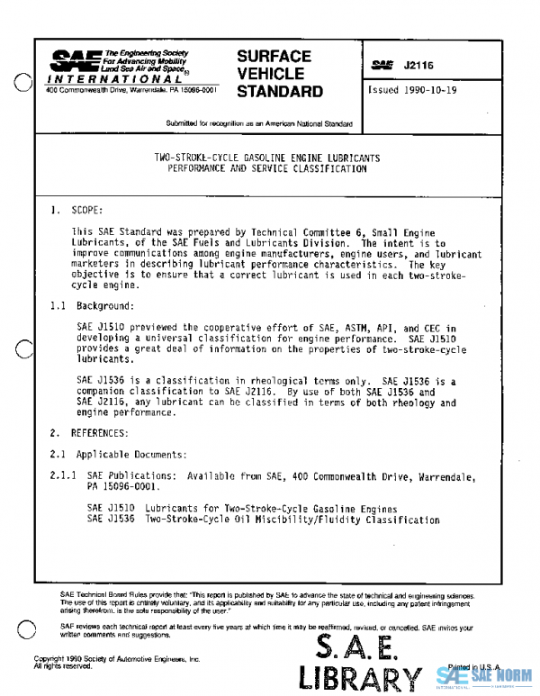 SAE J2116_199010 PDF SAE J2116_199010 PDF
