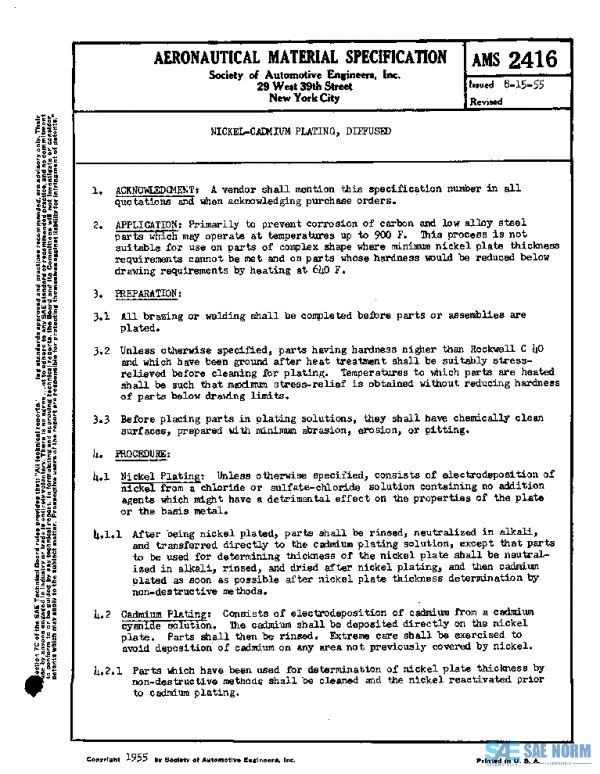 SAE AMS2416 PDF SAE AMS2416 PDF